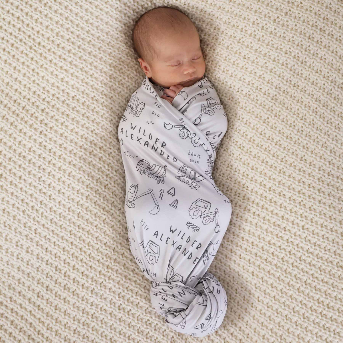 Doodle Dozers Personalized Swaddle Blanket