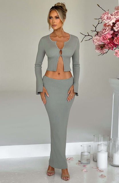 Elia Maxi Skirt - Khaki