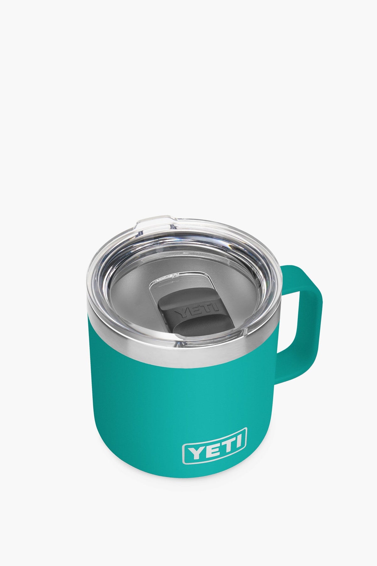 Aquifer Blue Rambler 14oz Mug with MagSlider Lid