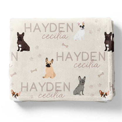 Personalized Kids Blankets | Dog Breeds - Part 1