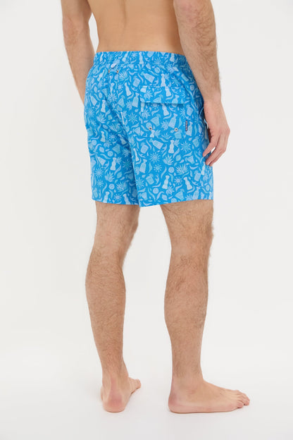 Blue Macaw Saltwater Spirits Swim Trunks