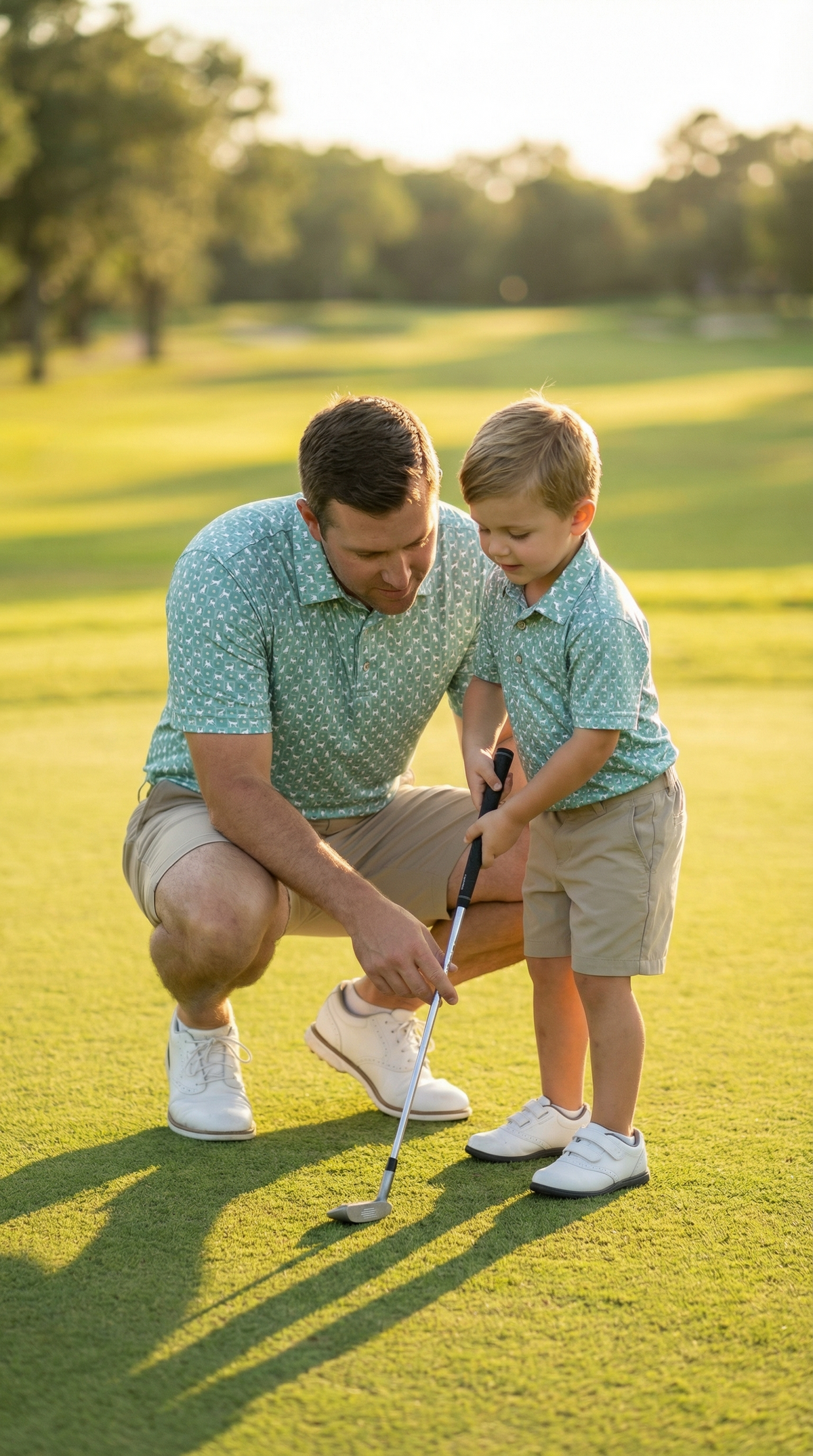 Daddy & Me Matching Short Sleeve Polos | Man's Best Friend