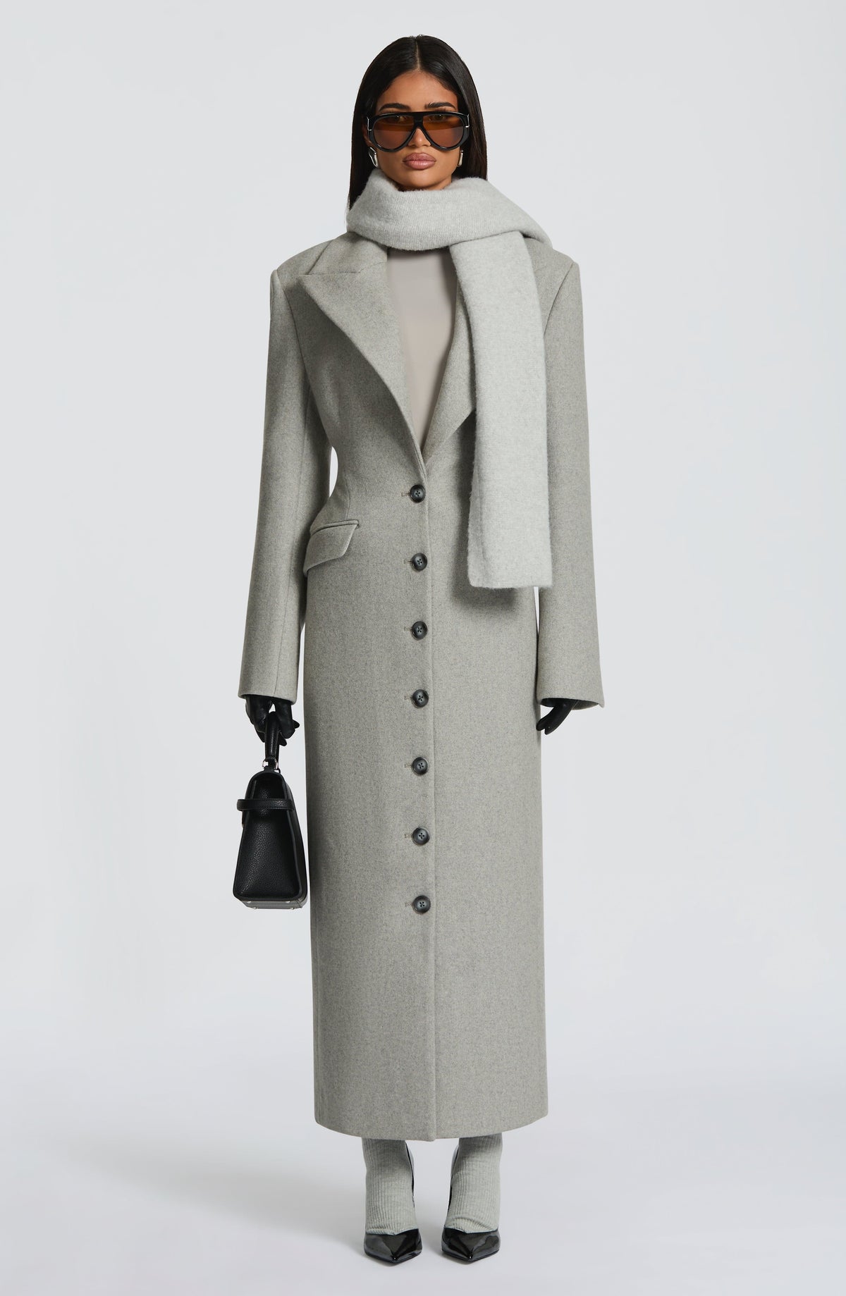 Jeanie Scarf - Light Grey