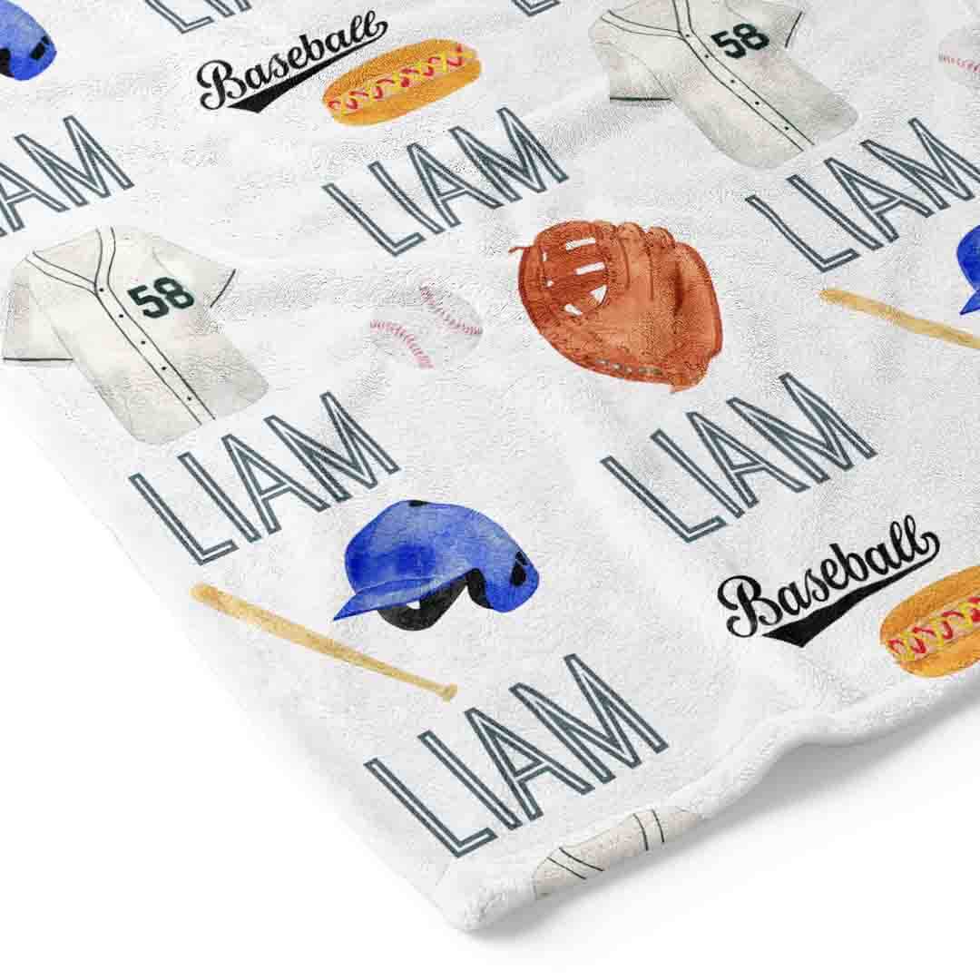 Homerun Personalized Toddler Blanket