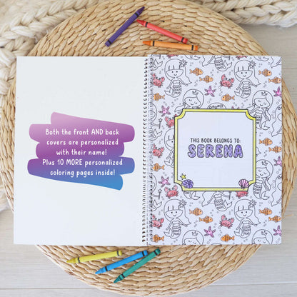 Personalized Coloring Book | Mermaid Magic