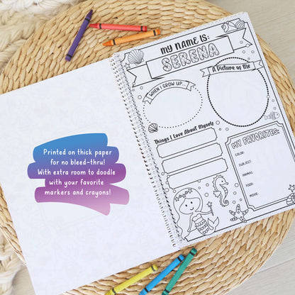 Personalized Coloring Book | Mermaid Magic