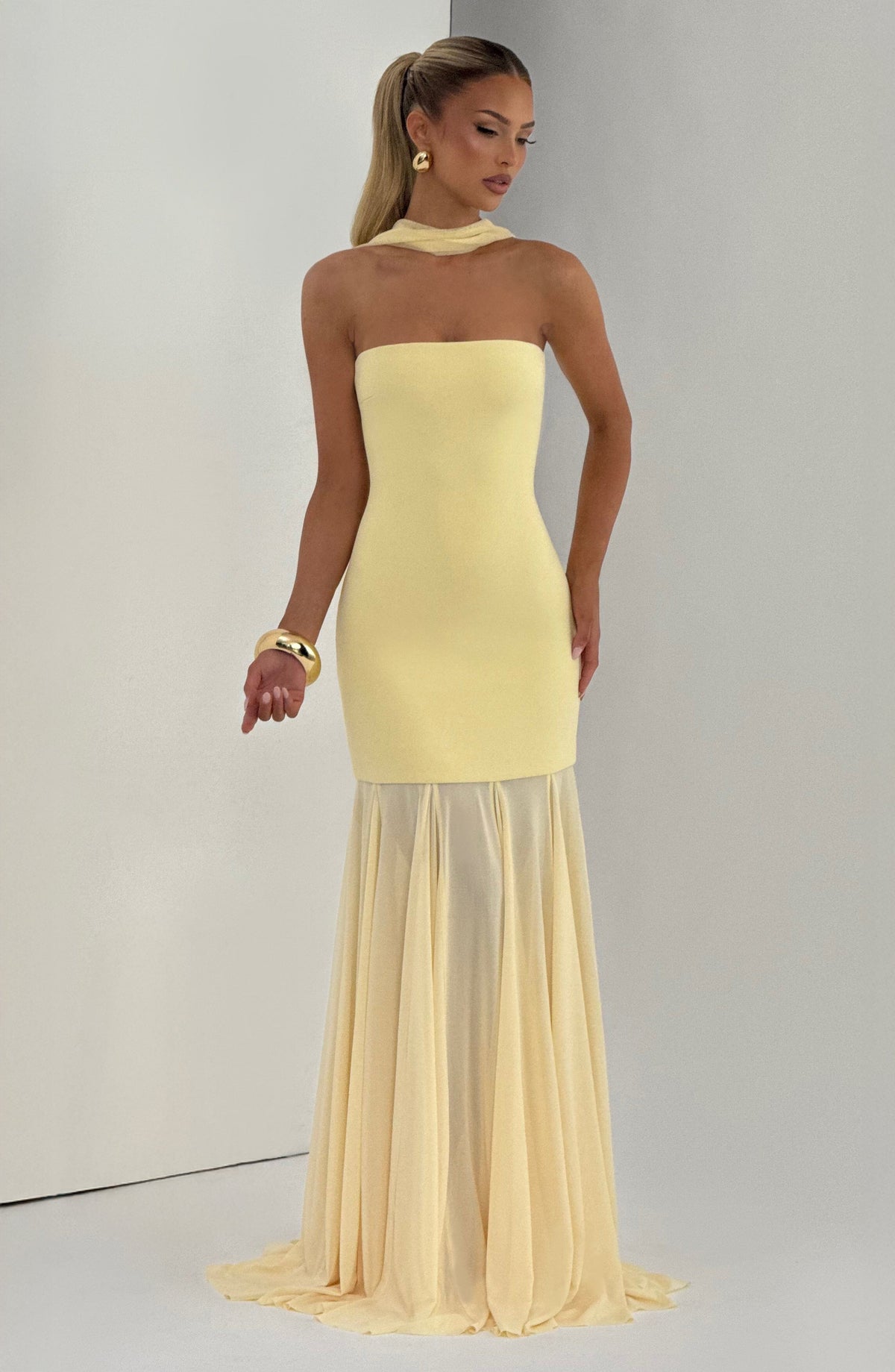 Merritt Gown - Lemon