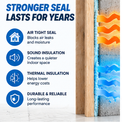 Complete Spray Foam Insulation Kit, Expanding Closed‑Cell Foam Set with Foam Gun & Safety Gear