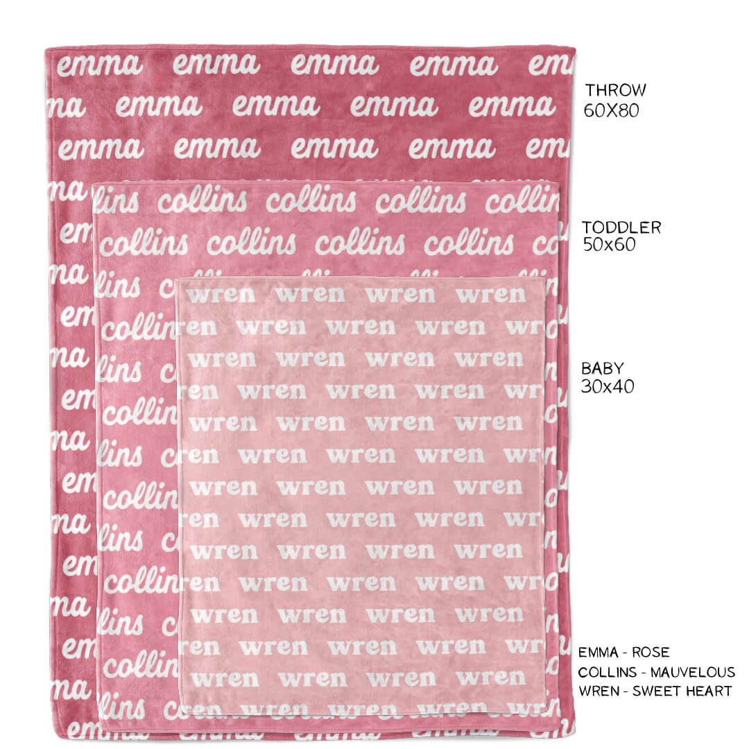 Paradise Personalized Color Blanket