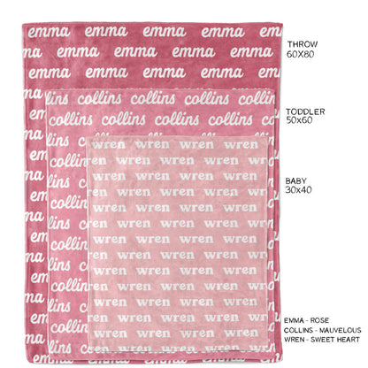 Paradise Personalized Color Blanket