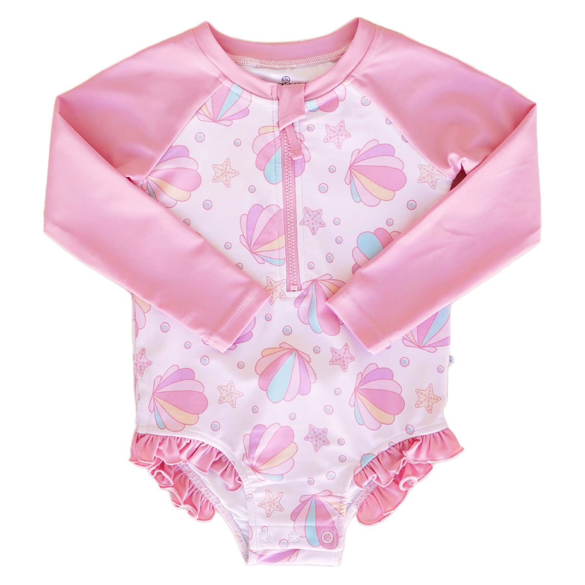 Long Sleeve Rash Guard with Front Zipper | Shell Yeah!