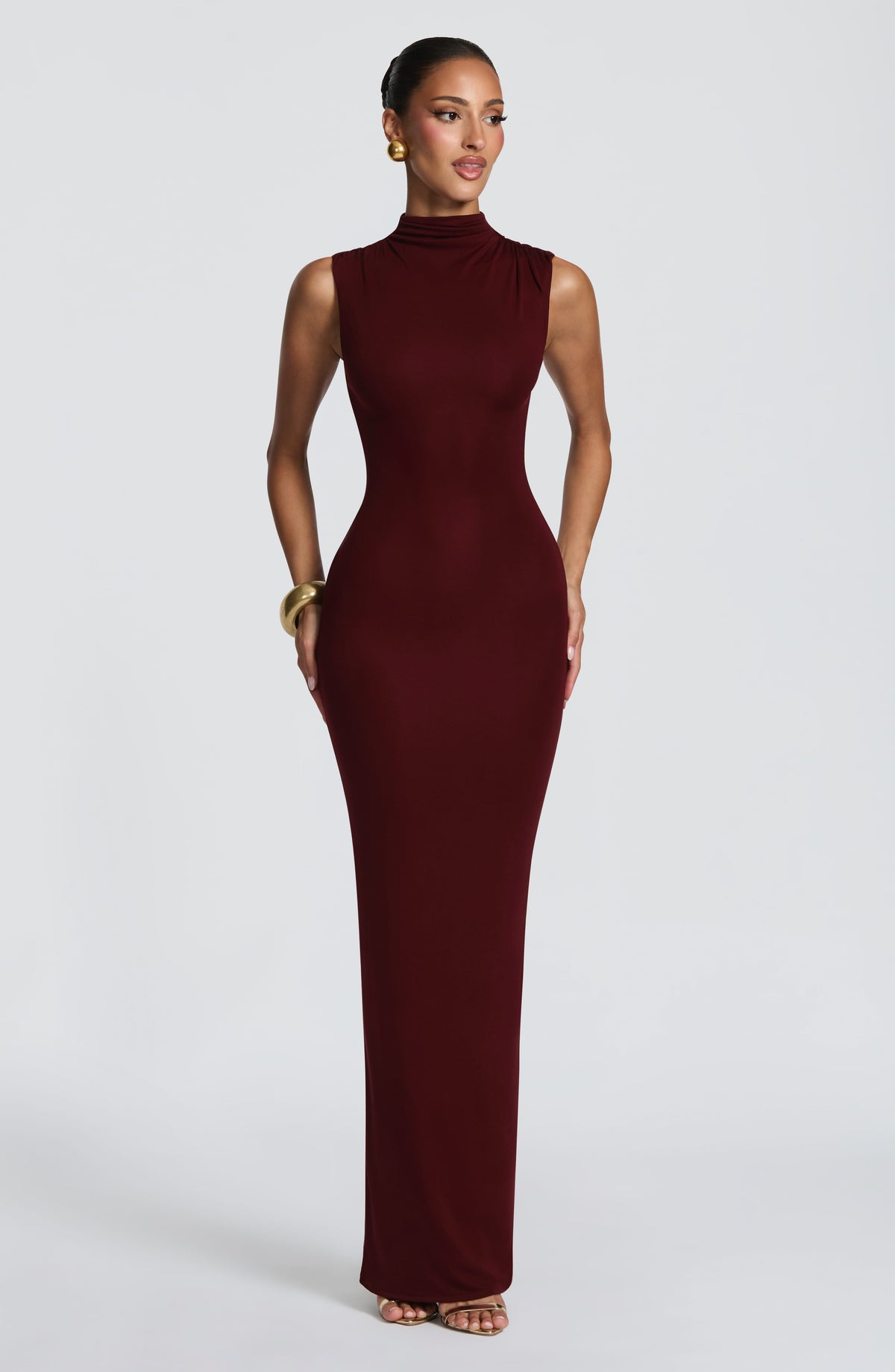 Soline Maxi Dress - Cherry Lacquer