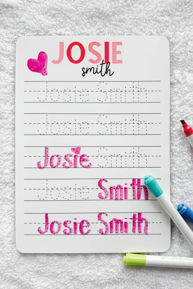 Kids Personalized Whiteboard | Hello My Name Is - Bubble Gum