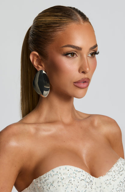 Yuki Earrings - Silver